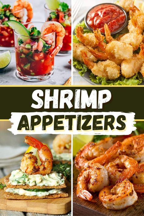 Garlic Shrimp Appetizer, Shrimp Cocktail Appetizers, Shrimp Appetizers Easy, Shrimp Snacks, Fancy Appetizer Recipes, Cocktail Shrimp Recipes, Bacon Wrapped Shrimp, Skewer Appetizers, Shrimp Appetizers