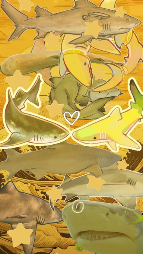 #lemonshark #shark #aesthetic #wallpaper # lemon #yellowaesthetic #sharkboyfriends #art Lemon Shark Wallpaper, Shark Background, Shark Wallpaper, Lemon Shark, Pet Goldfish, Shark Pictures, Shark Art, Cute Shark, Stay Alive