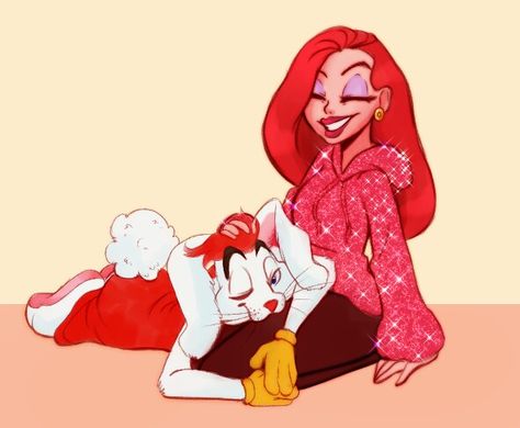 Jessica and Roger Rabbit Jessica Rabbit Cartoon, Jessica And Roger Rabbit, Arte Pin Up, Couple Cosplay, Cutest Couples, Rabbit Drawing, Roger Rabbit, Lucky Rabbit, Disney Images