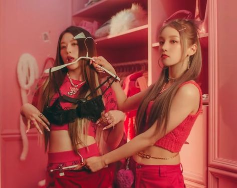 Allergy Gidle, Gidle Allergy, Shuhua And Yuqi, Shu Qi, G I Dle, Allergies, Hair, Pink, Pins