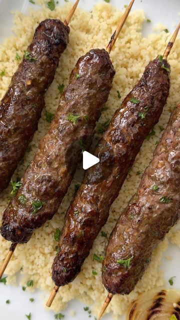 Shannon Epstein on Instagram: "Air Fryer Kofta Kebabs (low-carb, paleo, Whole30)

These Middle Eastern inspired meat kebabs are packed with flavorful and easy to put together. They cook in the air fryer in under 15 minutes!

✨Comment RECIPE & I’ll DM you a direct link to the recipe. Other options: click the link in my profile & then click on this picture OR go to fitslowcookerqueen.com & search for “kofta kebabs”. Both links are in my profile!

♦️Ingredients
Ground Beef
Ground Lamb
Onion
Garlic
Fresh Parsley
Seasonings: salt, pepper, allspice, cumin, nutmeg, paprika, cinnamon
♦️Air Fryer: 380 degrees for 12 minutes, turning halfway through.

⏺️ Don’t have an air fryer? No problem. This blog post also includes baking and grilling instructions.

🌟More info: https://fitslowcookerqueen.com/ai Lamb Kabobs, Beef Ground, Ground Lamb, Middle Eastern Recipes, Whole 30 Recipes, Whole 30, Fresh Parsley, Air Fryer Recipes, Middle Eastern