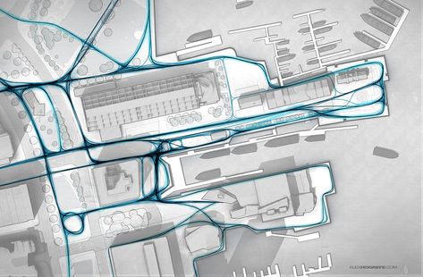 Pedestrian_Traffic_Tutorial_12_Final_Paths_2 Pedestrian Architecture, Circulation Architecture, Concept Diagrams, Analysis Diagram, Movement Architecture, Landscape Diagram, Site Analysis Architecture, Arch Inspiration, Thesis Ideas