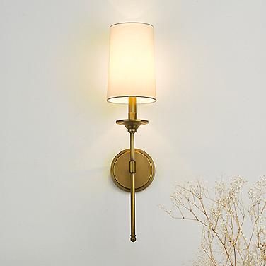 Emily 24" High Rubbed Brass Metal Wall Sconce Fireplace Sconces, Sconces Living Room, Bedroom Light Fixtures, Sconces Bedroom, Bathroom Sconces, Bathroom Wall Sconces, Wall Candles, Gold Walls, Lamps Plus