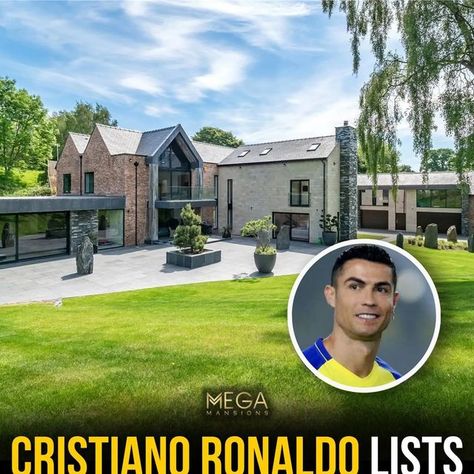 Luxury house designs on Instagram: "According to the British newspaper, The Sun, the home that Cristiano Ronaldo stayed in during his time at Manchester United has listed for $6.6 Million. It is not confirmed whether Ronaldo purchased or rented this home during his time there. The property includes 3 reception rooms, 5-bedroom suites, a pool, gym, sauna, and sits on an incredible 23 acres. By: Jackson Stops/Manan Vatsyayana . . #homes #bedroom #views #luxury #lifestyle #architecture #realesta Gym Sauna, Ronaldo Manchester, Manchester House, Cristiano Ronaldo Manchester, Bedroom Suites, Mega Mansions, Bedroom Views, Luxury House Designs, Reception Rooms