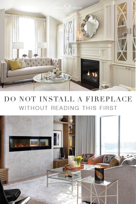 Read this before you choose a fireplace Fireplace Size Guide, Fireplace Height From Floor, Timeless Fireplace Design, Classic Fireplace Ideas, Timeless Fireplace Ideas, Gas Fireplace Surround Ideas, Traditional Fireplace Ideas, Transitional Fireplace Ideas, Transitional Fireplace Design