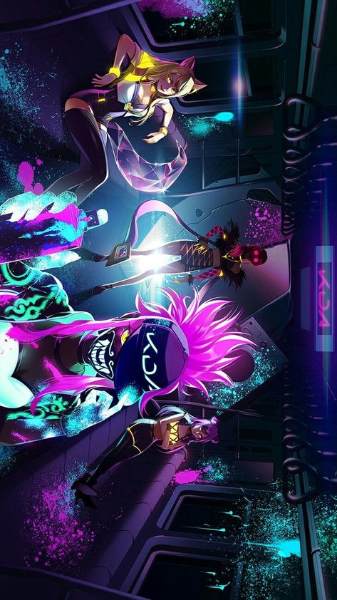 Kda League Of Legends Fanart, Kda League Of Legends Wallpaper, Akali League Of Legends Fanart, Kda Wallpaper, Kda League Of Legends, Kda Lol, Kda Fanart, Nami League Of Legends, League Of Legends Kda