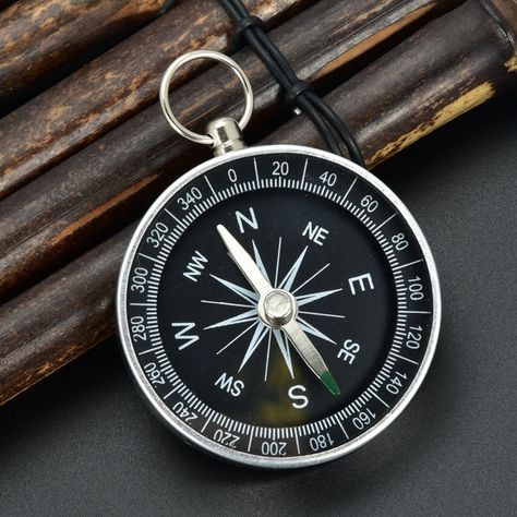 Compass | Wish Compass Tool, Compass Navigation, Pocket Compass, Sports Camp, A Compass, Metal Keychain, Survival Tools, Camping Accessories, Outdoor Survival