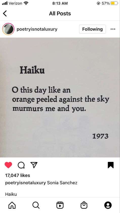 Haiku, Sonia Sanchez Sonia Sanchez, Love Poem, Love Poems