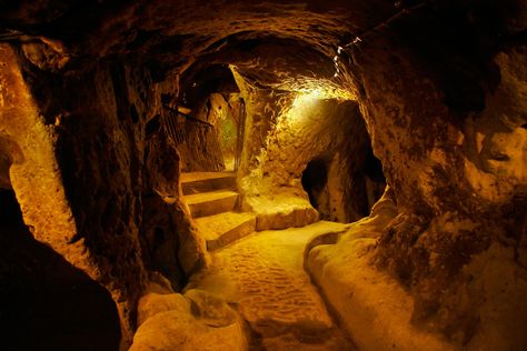 The hidden city of caves was discovered in 1963 Ancient Underground City, Cave Wallpaper, Underground City, Cave City, Underground Caves, Underground Cities, Ancient Aliens, Brigitte Bardot, Machu Picchu