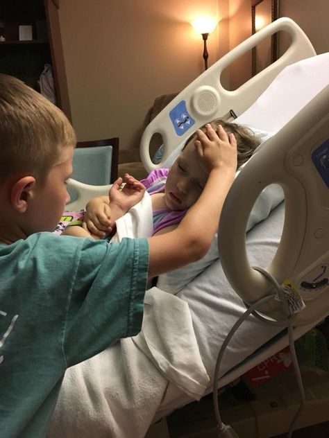 Photo of boy at little sister's deathbed goes viral Diy Tick Repellent, Tick Repellent, Son Quotes, Hospital Bed, Heartwarming Stories, Three Kids, Ticks, Say Goodbye, Little Sisters