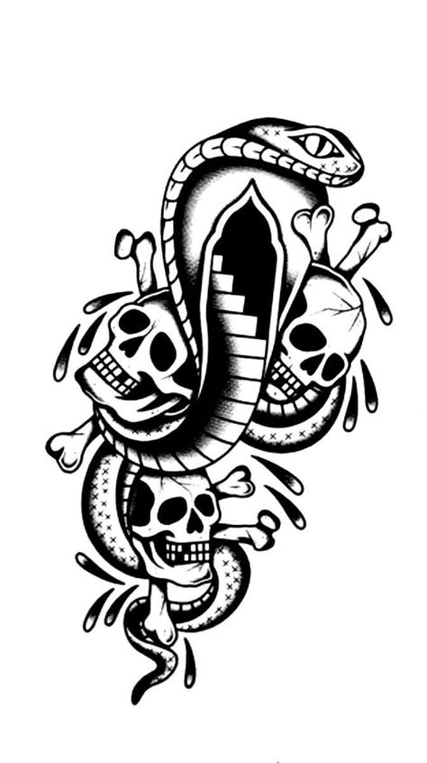 Traditional Tattoo Black And White, Traditional Tattoo Stencils, Abstract Tattoo Ideas, Vintage Tattoos, Traditional Tattoo Flash Art, Vintage Tattoo Design, Medieval Tattoo, Traditional Tattoo Designs, Snake Tattoo Design