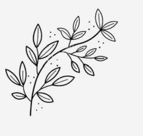 Outline Of Flowers Simple, Simple Flower Stencil Pattern, Simple Floral Tattoo Design, Simple Floral Outline, Simple Embroidery Designs Drawings, Simple Stencil Patterns, Simple Flower Tattoo Outline, Floral Outline Drawing, Simple Tattoo Outlines