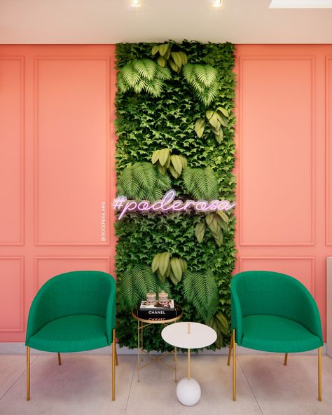 Makeup Studio Decor, Miami Decor, Beauty Room Salon, Selfie Wall, Retail Store Interior Design, Coffee Shop Interior Design, Booth Decor, Nail Salon Decor, Store Design Boutique