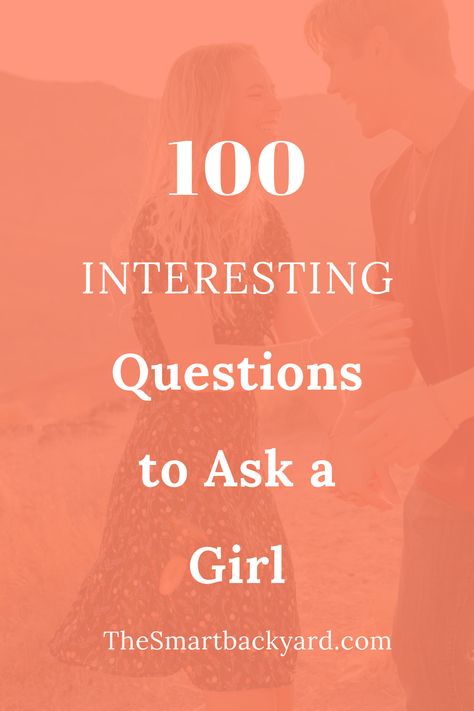 Interesting Questions to Ask a Girl  image Interesting Questions To Ask A Girl, Text About Love, Interesting Questions To Ask, Questions To Ask A Girl, 200 Questions, Flirty Questions, Question To Ask, Questions To Ask Your Boyfriend, Smart Casual Work Outfit