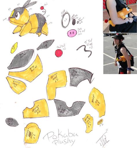 Pokemon Sewing Patterns, Plushies Diy, Pokemon Diy, Pokemon Craft, Sewing Templates, Cute Sewing Projects, Animal Sewing Patterns, Plushie Patterns, Sewing Stuffed Animals