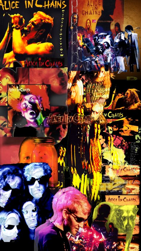 #vintage #vibes #music #wallpaper #aliceinchains #bands #rock #aesthetic #90s Bands Collage, 80s Wallpaper, 2000s Rock, Rock Wallpaper, 90s Bands, Rock Aesthetic, Aesthetic 90s, Playlist Covers, Alice In Chains