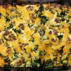 Spinach, Sausage, and Egg Casserole - Allrecipes.com Baked Potatoes Casserole, Spinach Egg Casserole, Sausage And Egg Casserole, Bacon Egg Bake, Spinach And Eggs Breakfast, Sausage Egg Bake, Egg And Cheese Casserole, Spinach Sausage, Potatoes Casserole