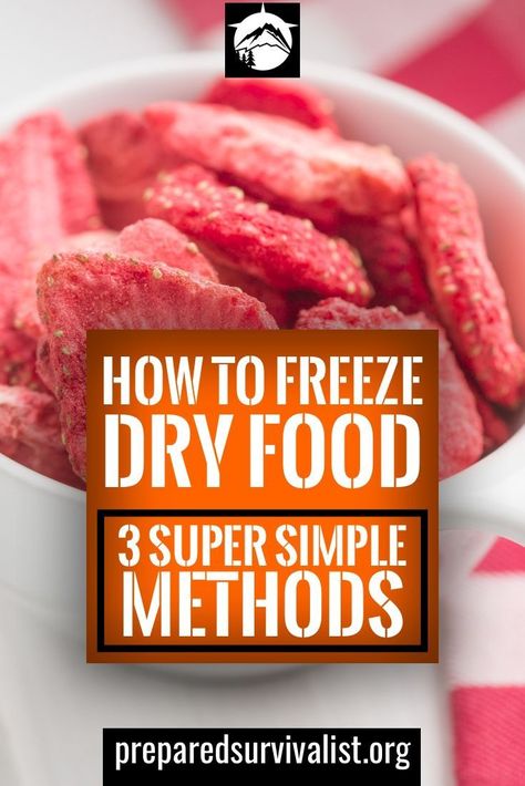 How To Freeze Dry Food - the quickest way to freeze dry food is to use a freeze dry machine. These machines do cost a hefty amount but they do everything for you. Freeze Dry Food, Freeze Dried Food Storage, Preserve Food, Freeze Dried Raspberries, Dry Food Storage, Dried Raspberries, Freeze Dried Fruit, Dried Vegetables, Dry Ice