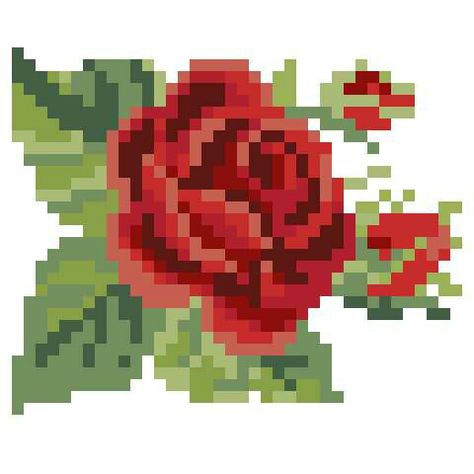 Rose #PixelArt Rose Pixel Art, Pixel Rose, Mac Icons, Y2k Icons, Pixel Heart, Pixel Art Templates, Rose Illustration, Cool Pixel Art, Pixel Drawing