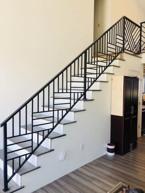 Recent Project - Custom iRon works Iron Railing Design, Iron Railing Stairs, Balcony Railing Design Modern Steel, Metal Staircase Railing, Steel Grill Design, Iron Staircase Railing, Balcony Glass Design, Steel Railing Design, Iron Balcony Railing