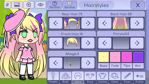 Gacha Stereotypes, Gacha Brat, Gacha Hairstyles, Gacha Characters, Face Cloth, Gacha Club, Anime Outfits, Gacha Life, Game Design