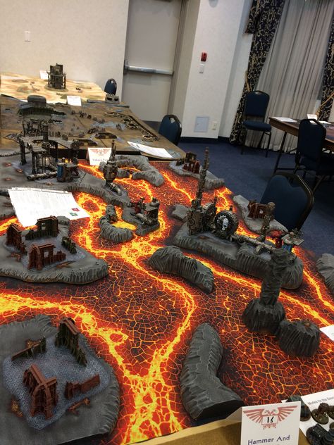 Volcano Projects, Terrain Building, Dnd Diy, Dnd Crafts, Pola Macrame, Warhammer Terrain, 40k Terrain, Game Terrain, Gaming Table