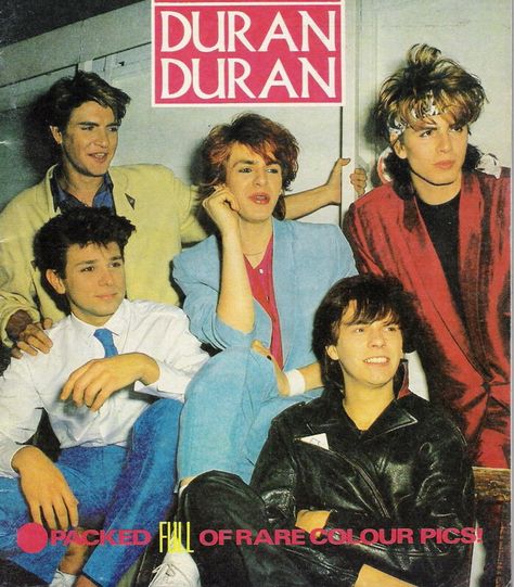 Duran Duran 1982 Nick Rhodes, Simon Le Bon, 80s Costume, 80's Music, Band Poster, Roger Taylor, Colouring Pics, Model Looks, John Taylor