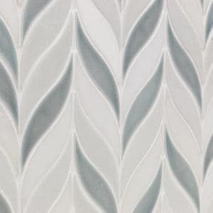 Ivy Hill Tile Delphi Jewel Natural White 12 in. x 16 in. Polished Ceramic Mosaic Tile (1.19 sq. ft./Sheet)-EXT3RD100359 - The Home Depot Handcrafted Tile, Splashback Tiles, Marble Ceramics, Kitchen Backsplash Designs, Ceramic Mosaic Tile, Ceramic Mosaic, Ivy Hill Tile, Backsplash Designs, Mosaic Wall Tiles