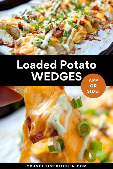 Loaded Potato Wedges with Cheese, Bacon , and Chives. Loaded Potato Wedges Baked, Loaded Potato Kegs, Potato Wedges With Cheese And Bacon, Loaded Potato Wedges, Jalepeno Popper Potato Skins, Copycat Lees Potato Wedges, Potatoe Wedges, Avocado Sour Cream, Potatoes Baked