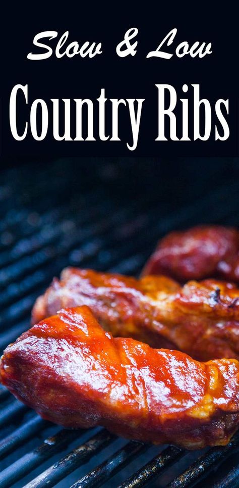 Barbecued Ribs On The Grill, Country Ribs Grilled, Pork Shoulder Country Style Ribs Recipes, Pork Shoulder Ribs, Country Style Ribs Recipe, Barbeque Meat, Country Ribs Recipe, Country Pork Ribs, Country Ribs