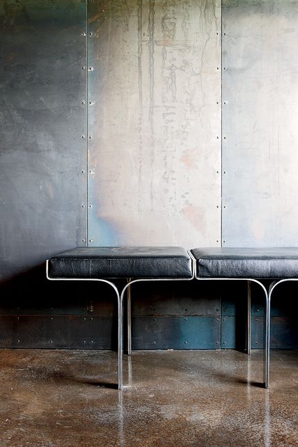 Pretty sure we are going with our polished concrete floors idea for downstairs Metal Facade, Design Industrial, Polished Concrete, Furniture Details, Steel Wall, Interior Furniture, Concrete Floors, Interior Details, Interior Spaces