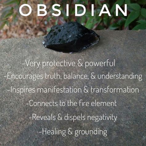 Crystal Meanings Charts, Healing Ideas, Black Obsidian Crystal, Rock Tumbling, Crystal Work, Spiritual Things, Obsidian Crystal, Fire Element, Gemstone Meanings