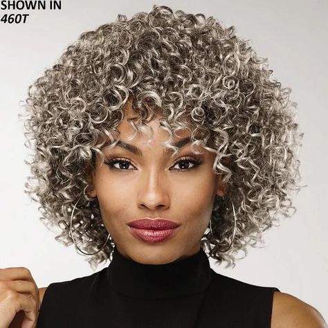 Reason For African American Lace Front Wigs Are Trending | by Aaliyah Nana | Medium Grey Hair Don't Care, Yaki Hair, Ladies Hair, African American Wigs, Spiral Curls, Grey Wig, Voluminous Hair, Going Gray, Curly Wig