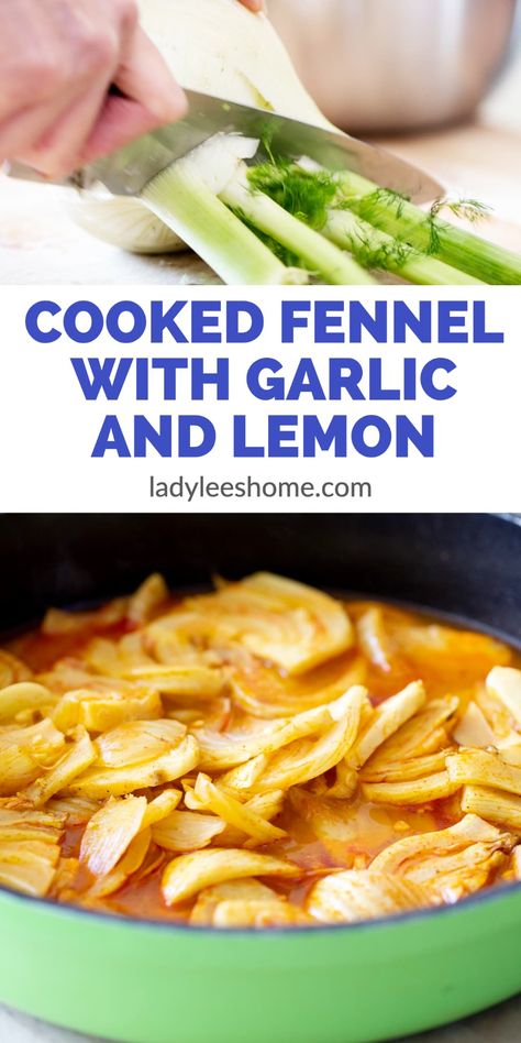 Cooking Fennel With Lemon & Garlic: Vegetable Side Dishes Recipes - This flavorful fennel side dish recipe is a delicious way to enjoy the taste of the anise-flavored bulb. Cooking fennel with lemon and garlic will bring the flavors together in harmony, making this the perfect side dish for any meal. The combination of the sweet & nutty fennel with the bright acidic lemon & pungent garlic makes for a delectable side dish. It is surprisingly easy to make and can be ready to serve in just ... Cooking Fennel, Vegetable Side Dishes Healthy, Fennel Recipes, Feta Recipes, Vegetable Side Dishes Recipes, Venison Recipes, Side Dishes Recipes, Side Dish Recipes Easy, Vegetable Side