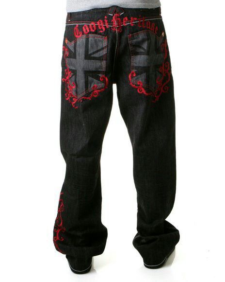 Coogi jeans Red Jeans Men, Y2k Jeans Men, Wornstar Clothing, Coogi Jeans, Diy Pants, Cyberpunk Clothes, Y2k Pants, Baggy Clothes, Jeans Y2k