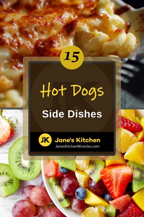 mac and cheese with hot dogs Dishes With Hot Dogs, Asparagus On The Bbq, Fried Macaroni And Cheese, Dogs Things, Ic Recipes, Best Baked Beans, Best Sides, Bacon Ranch Potatoes, Veggie Pasta Salad