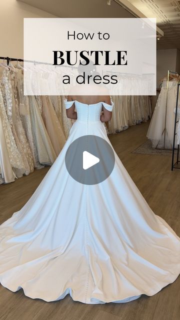 Adding A Bustle To A Wedding Dress, Hidden Bustle Wedding Dress, Ballgown Bustle Wedding Dress, Types Of Dress Bustle, A Line Sweep Train Wedding Dress, Silk Wedding Dress Bustle, Bustle Options Wedding Dresses, Wedding Dress Patterns Gowns, Wedding Dress Train Pinned Up