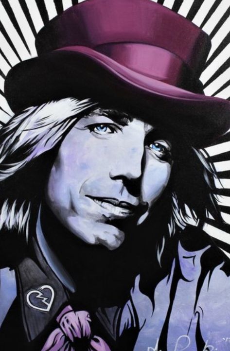 Tom Petty Art, Tom Petty Tattoo, Petty Tattoo, Drawings To Practice, Tom Petty Lyrics, Musician Artwork, Mickey Finn, Pastel Techniques, Concert Poster Art