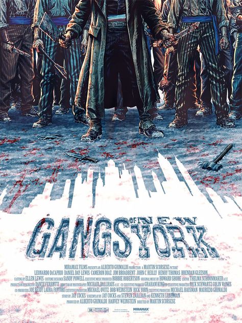 Lee Bermejo, Howard Shore, New York Movie, Mondo Posters, Gangs Of New York, Daniel Day, Best Movie Posters, Day Lewis, New York Poster