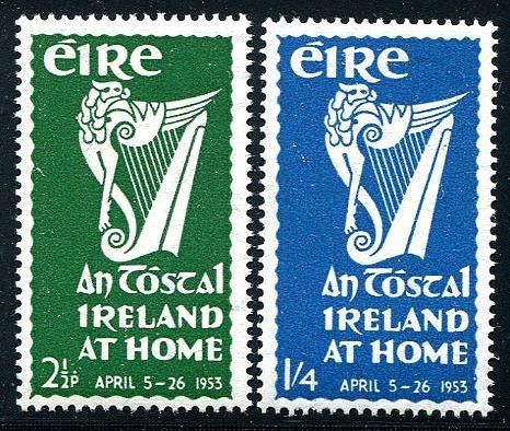 National Festival, Irish Harp, Post Stamps, Post Stamp, Postal Stamps, Harp, The Gathering, The Rose, Postage Stamps