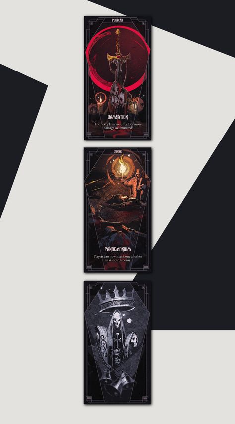 ArtStation - Damnation: The Gothic Game, Anca Albu Gothic Games, Games Website, Game Card Design, Card Ui, Board Game Design, Game Ui Design, Classic Board Games, 카드 디자인, The Gothic