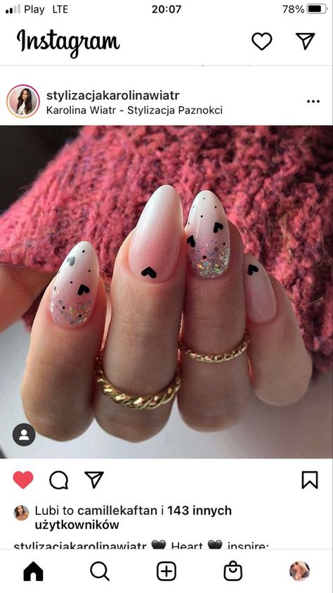 2023 Nails, Nails Art Designs, Valentine Nail Art, Sassy Nails, Happy Nails, Nail Designs Valentines, Blush Nails, Nails 2023, Sparkly Nails