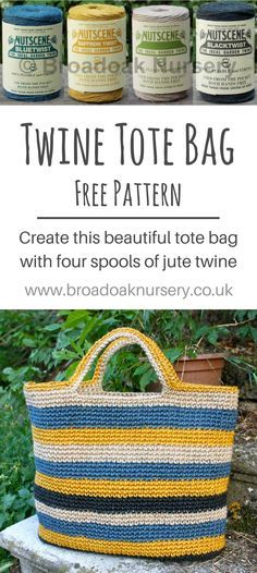 Crochet Twine, Twine Crochet, Crochet Jute Basket, Crochet Bag Pattern Tote, Crochet Jute, Crochet Tote Pattern, Crochet Basket Pattern Free, Crocheted Bags, Crochet Baskets