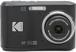 KODAK PIXPRO Friendly Zoom FZ45-BK 16MP Digital Camera with 4X Optical Zoom 27mm Wide Angle and 2.7" LCD Screen (Black) Kodak Pixpro, Optical Image, Vlogging Camera, Camera Settings, Cameras And Accessories, Wide Angle Lens, Buy Buy, Mirrorless Camera, Drone Photography