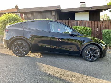 Black Model Y with Black Plasti Dip Gemini Wheels | Tesla Motors Club Tesla Model Y Black, Black Girls Hairstyles Weave, Cute Natural Hairstyles, Cute Box Braids, Natural African American Hairstyles, They See Me Rollin, Tesla Motors, Tesla Model Y, Beauty Tips For Face