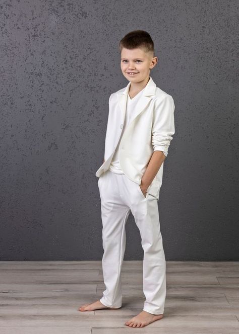 Super nice. Fast Delivery First Communion Outfits For Boys, Kids Wedding Outfits Boys, Kids Wedding Outfits, Christening Outfits, Prom Suit, Black And White Suit