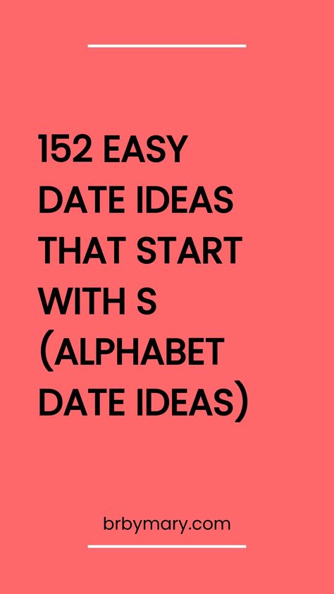 From Spa dates to Sunset watching with Snacks, use our 150+ date ideas that start with S to continue your alphabet dating challenge with your partner. Alphabet Dates From A To Z, Alphabet Date Ideas, Dating Challenge, Easy Date Ideas, Salt Room Therapy, Statue Of Liberty Drawing, Sunset Watching, Alphabet Dating, Romanticized Life