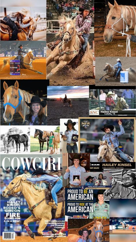 Hailey Kinsel, Barrel Racing Aesthetic, The Dream Life, Horse Riding Quotes, 4 In A Row, Rodeo Girls, Riding Quotes, Country Couples, Barrel Racing Horses