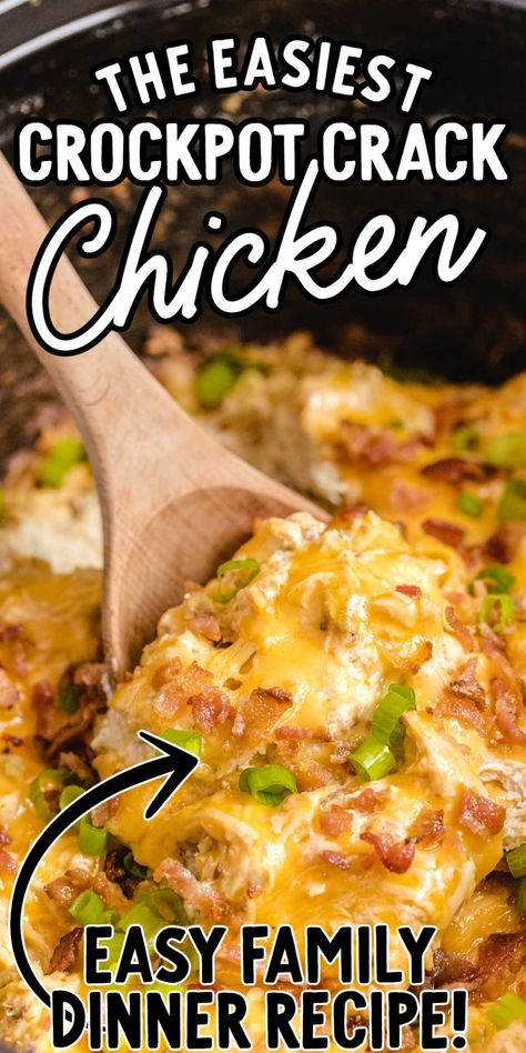 Tender chicken slowly cooked in the crockpot with creamy cheeses and spices will make this crockpot crack chicken an addictive dish. Cracker Chicken, Chicken Breast Crockpot Recipes, Crockpot Chicken Breast, Making Dinner, Chicken Crockpot, Crockpot Recipe, Slow Cooker Recipe, Tender Chicken, Crockpot Recipes Slow Cooker