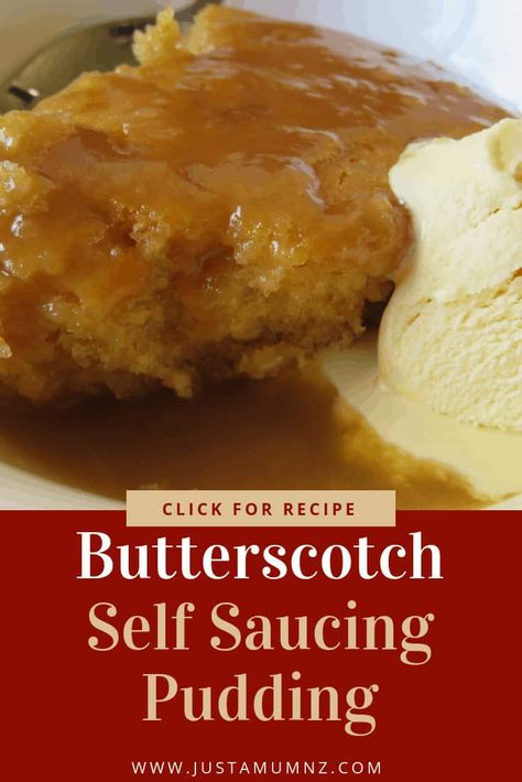 Butterscotch Self-Saucing Pudding Winter Desserts Easy, Soup Shots, Hot Puddings, Best Easy Recipes, Chocolate Station, Self Saucing Pudding, Hot Desserts, Warm Desserts, Pudding Dessert